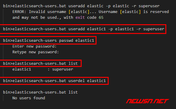 苏南大叔：ElasticSearch全文搜索引擎，如何管理用户名密码？ - 用户管理命令行