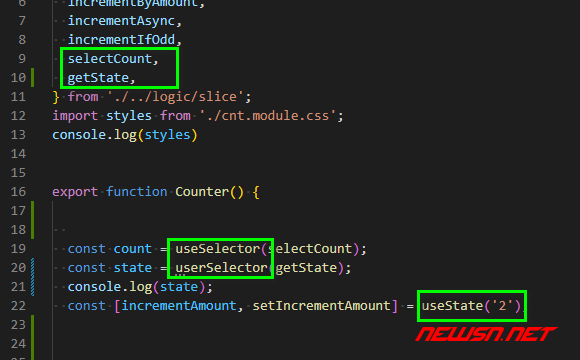 苏南大叔：create-react-app的redux范例，通过useSelector获得state - 两个state相关的use对比