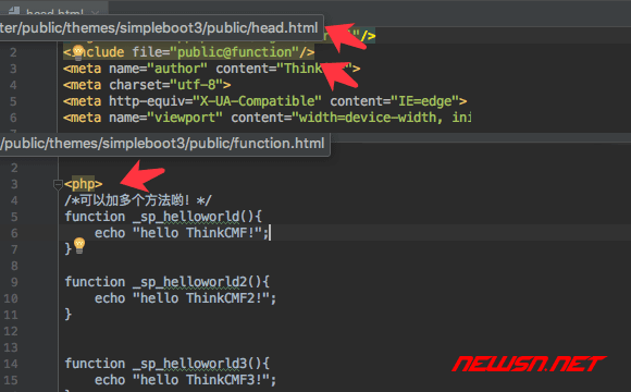 苏南大叔：thinkcmf模板执行php代码的两种方式 - 代码范例