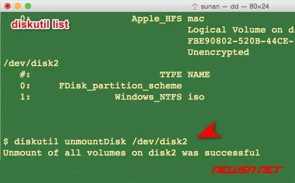 苏南大叔：苹果系统，如何烧录iso镜像到U盘？dd命令怎么用 - disk unmount