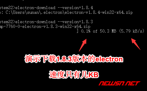 苏南大叔：正确设置 ELECTRON_MIRROR ，加速下载 electron 预编译文件 - electron-download-2
