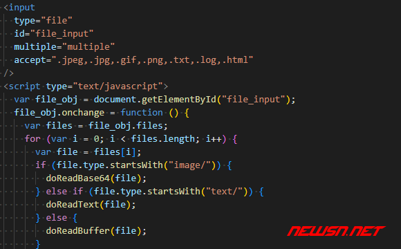 苏南大叔：前端js代码，如何利用FileReader半自动读取文件内容？ - code-1