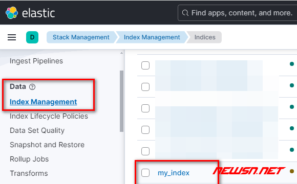 苏南大叔：Elastic分布式搜索，如何对索引(表)进行增删改查管理？ - 索引管理界面