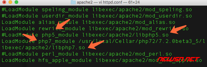 苏南大叔：mac系统切换php，设置apache的php模块 - apache