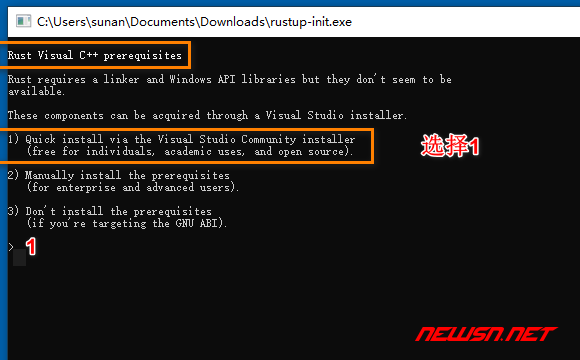 苏南大叔：windows环境，如何安装rust编译器？rustc/cargo安装 - 需要c++编译器