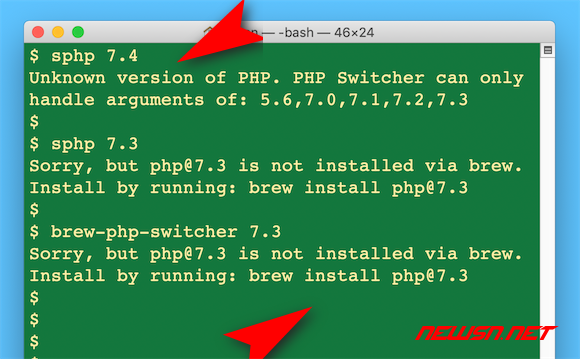 苏南大叔：mac多php环境，如何快速切换php版本？ - command-error