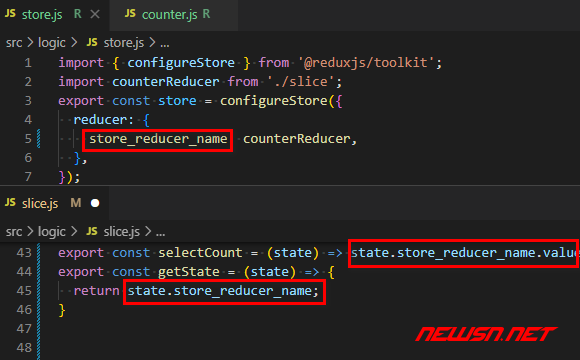苏南大叔：create-react-app的redux范例，通过useSelector获得state - state-name