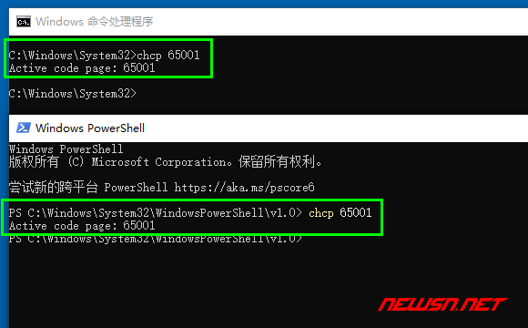 苏南大叔：win系统，如何修改终端输出编码65001？powershell和cmd - chcp65001-shell