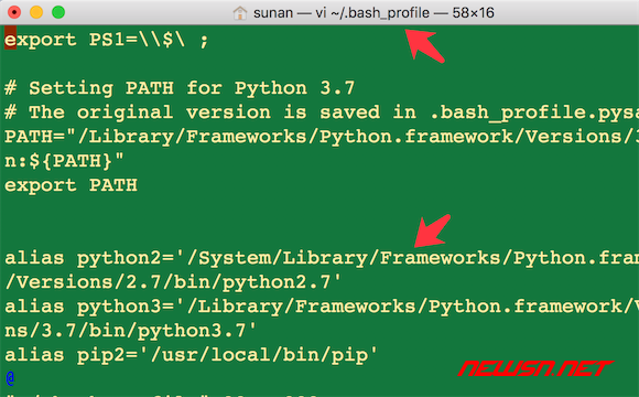苏南大叔：mac系统，python2/3共存时，如何区分各自的pip ？ - bash_profile