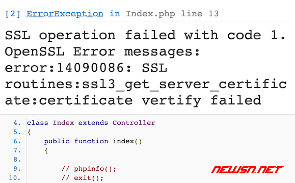 苏南大叔：php无法获得https网页内容的解决方案 - openssl-error