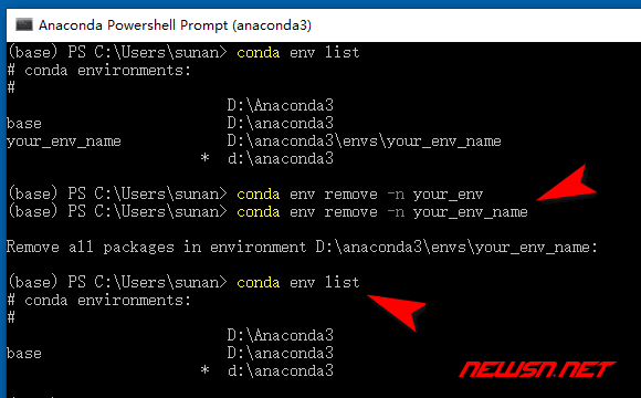 苏南大叔：Anaconda如何安装？conda如何操作python虚拟环境？ - conda-env-remove