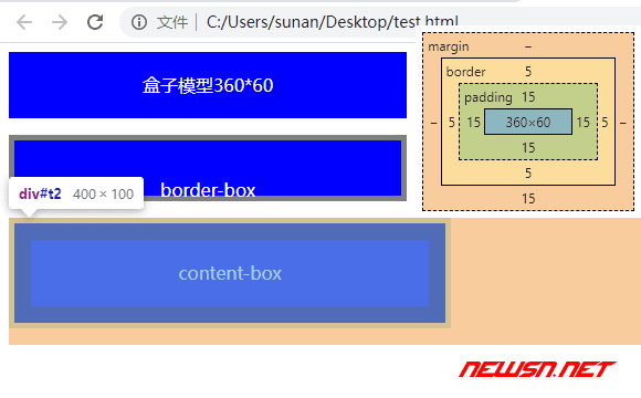 苏南大叔：网页前端css，如何理解盒子模型box-sizing属性? - 内容盒子模型解释