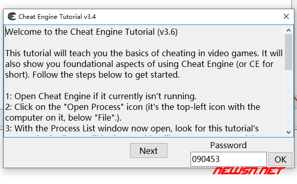 苏南大叔：Cheat Engine修改器，如何下载安装汉化？前两关教程 - 官方教程step1