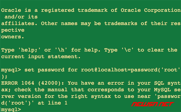 苏南大叔：如何修改mysql8.0的root密码？ - mysql-password-error