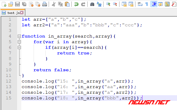 苏南大叔：js如何判断数组含有某值，in/includes/inArray/indexOf方案对比 - node_in_array