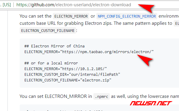 苏南大叔：正确设置 ELECTRON_MIRROR ，加速下载 electron 预编译文件 - github-recommand