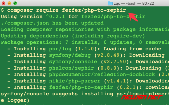 苏南大叔：zephir 代码转换，php 代码如何自动转化为 zephir 代码 ? - composer-require