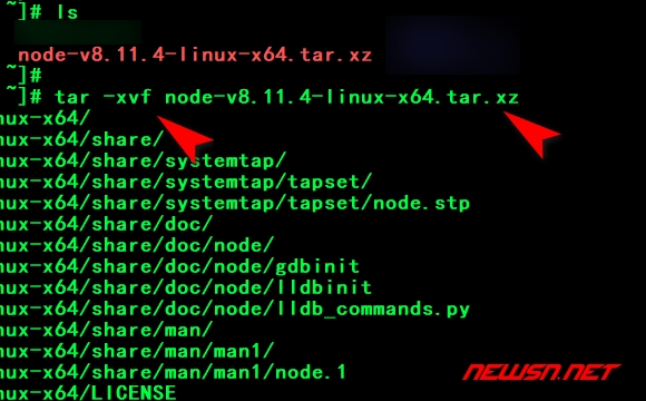 苏南大叔：centos服务器，如何下载安装字节版的nodejs？ - tar-xz