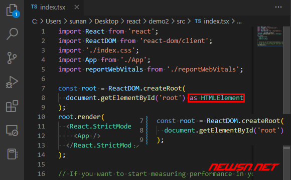 苏南大叔：create-react-app，如何初始化一个typescript模版？ - 内容对比1