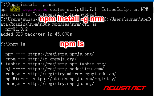 苏南大叔：如何利用nrm切换npm的registry源地址? nrm新手入门教程 - 1npm_install_nrm