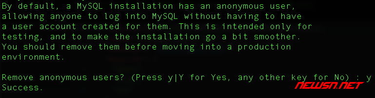 苏南大叔：mysql安全设置命令mysql_secure_installation使用指南 - 003