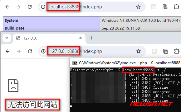 苏南大叔：不使用 apche/nginx，php 命令如何启动 www 服务? - 注意事项