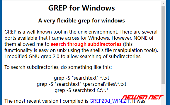 苏南大叔：windows如何使用grep命令，grep工具如何下载安装？ - grep-download