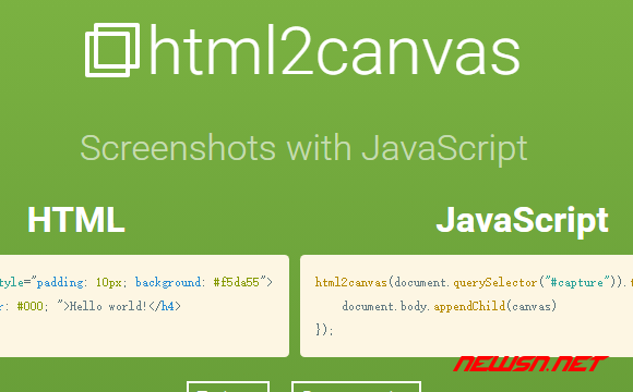 苏南大叔：html2canvas，借助canvas由html生成图片并下载 - html2canvas官网