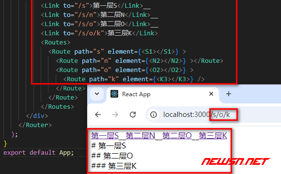 苏南大叔：React路由，Routes + Route 如何实现路由的嵌套？ - Routes路由嵌套