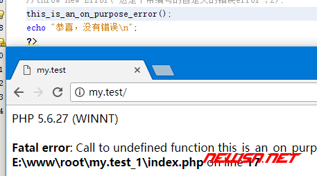 苏南大叔：php错误处理之set_error_handler - php5_error_diy