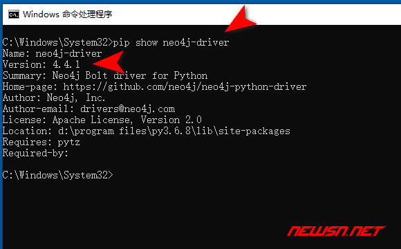 苏南大叔：python如何链接neo4j数据库？neo4j-driver如何选择安装？ - pip-show-driver