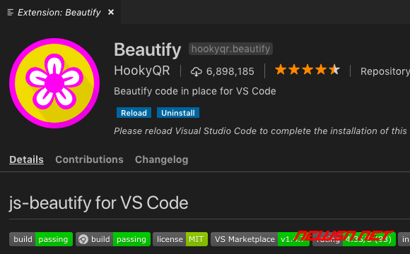 苏南大叔：vscode 可加快切图仔工作效率的插件：uihelper 和 beautify - beautify-install