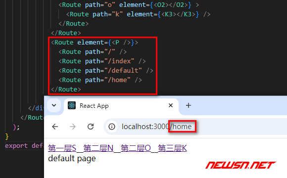 苏南大叔：React路由，RouterRoutesRoute配置，如何设置默认首页？ - route首页配置