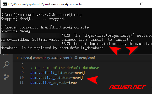 苏南大叔：neo4j图数据库，社区版neo4j如何切换默认database？ - neo4j-console-warning