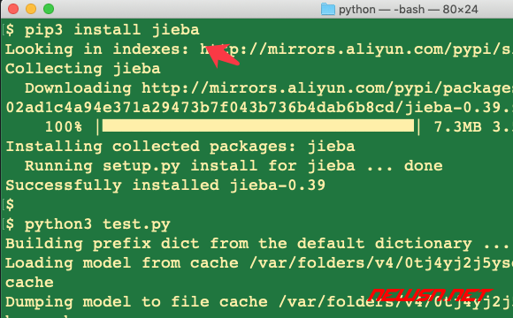 苏南大叔：python 中文分词工具：jieba 结巴分词 - pip-install-jieba