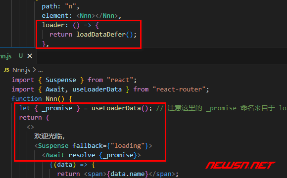 苏南大叔：React路由，Await如何加载defer延迟数据？配合Suspense - suspense-fallback-await-2