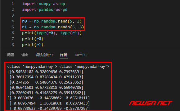 苏南大叔：python代码，如何通过numpy获得一系列随机数？ - rand-randn