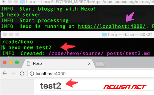 苏南大叔：如何安装基于nodejs的博客系统hexo？ - hexo_new