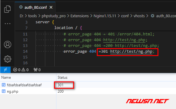 苏南大叔：nginx如何自定义错误页面？如何改变状态码？ - 404-config-7