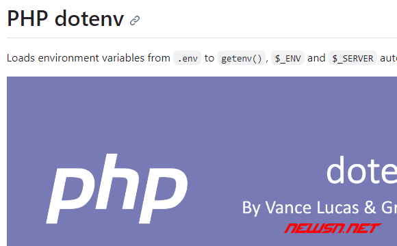 苏南大叔：php读取.env文件，如何使用phpdotenv完成配置读取？ - github-phpdotenv