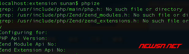 苏南大叔：mac系统，phpize命令详解，phpize命令是怎么回事？ - error_phpize_null