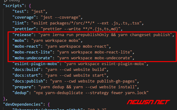 苏南大叔：mobx源码，如何编译？如何获得umd版本的最新mobx？ - package-json-scripts