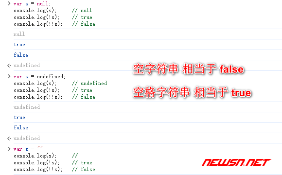 苏南大叔：JavaScript，如何理解双感叹号!!操作?变量类型变布尔 - 空字符串相当于false