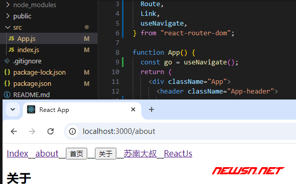苏南大叔：理解React地址伪跳转方式，声明式导航和函数式导航 - 路由地址变换