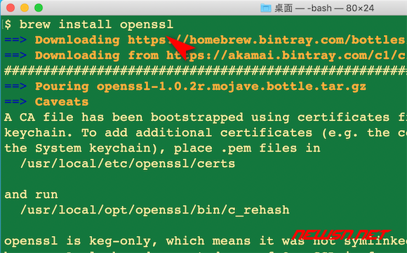 苏南大叔：mac系统，如何通过brew安装openssl? - brew-install-openssl