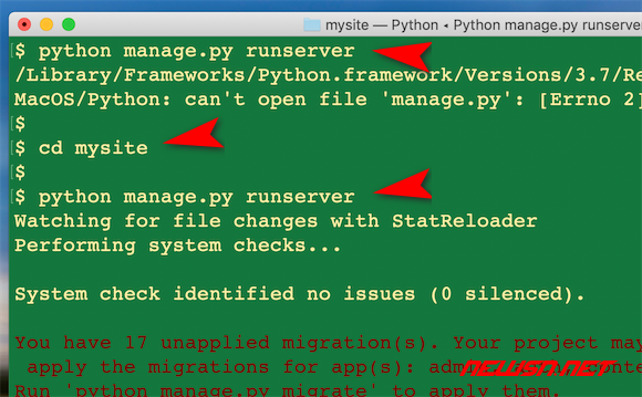 苏南大叔：如何新建一个django项目和应用？django项目开始起步 - python-runserver