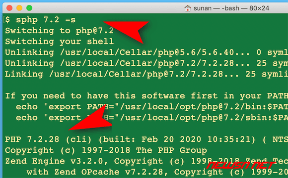 苏南大叔：mac多php环境，如何快速切换php版本？ - sphp-command