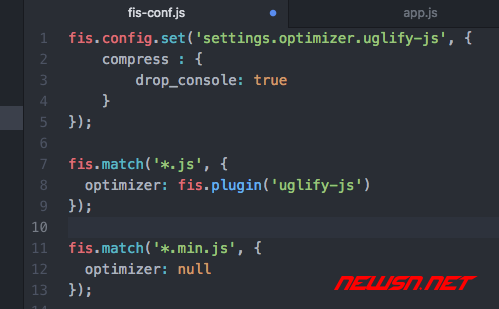 苏南大叔：fis3配置之使用uglifyjs处理js文件 - fis3-config-min-js3