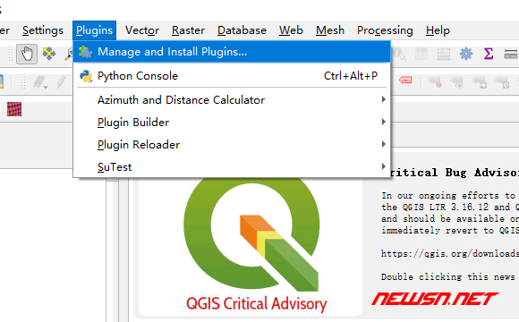 苏南大叔：如何制作qgis插件？qgis经典版如何下载？ - plugin-manager-1