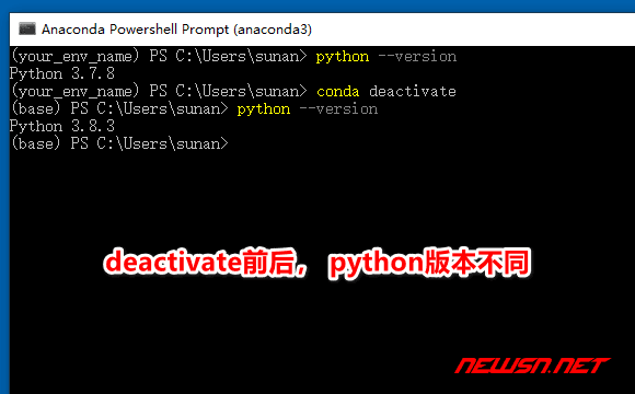 苏南大叔：Anaconda如何安装？conda如何操作python虚拟环境？ - conda-deactivate